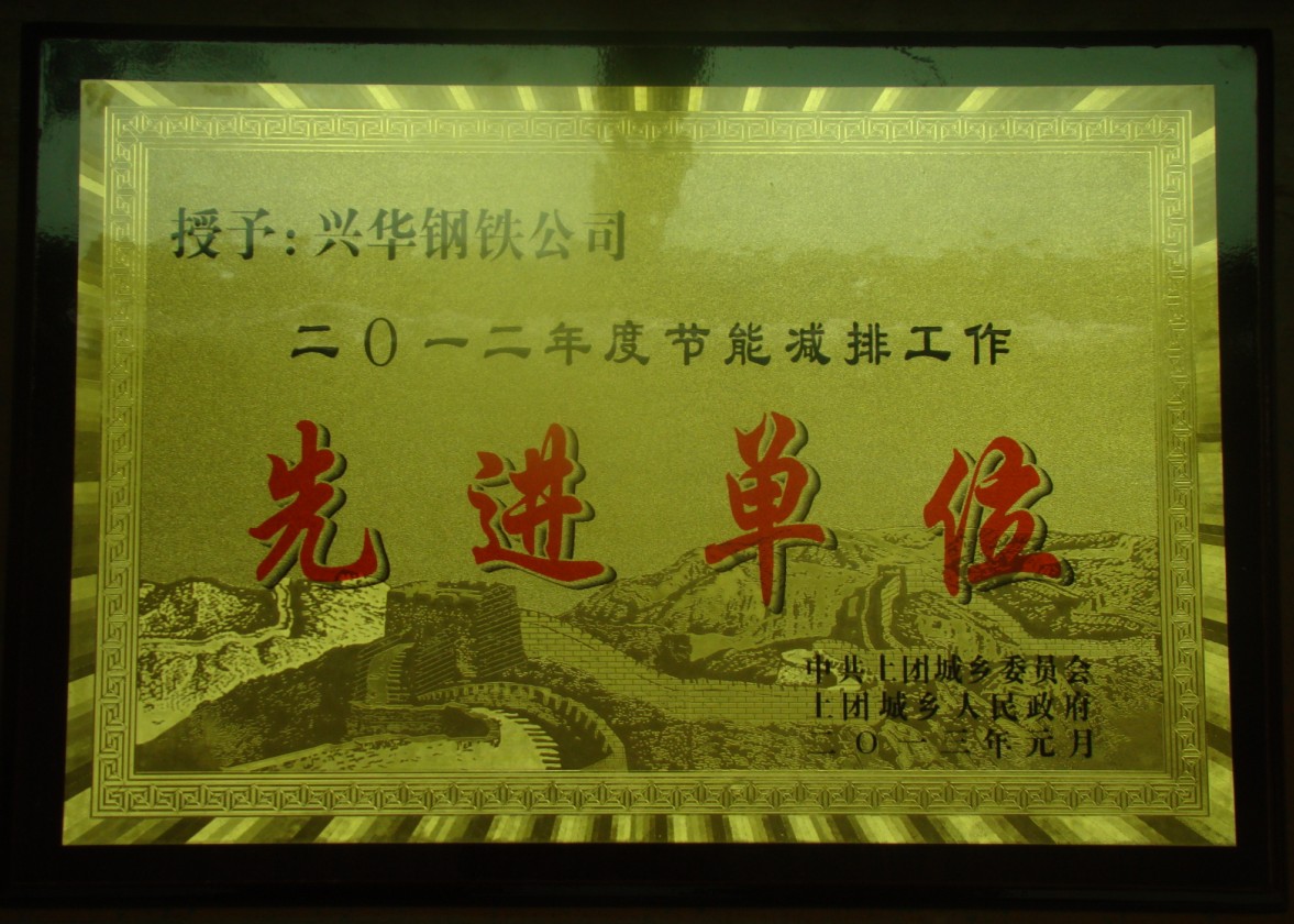 河北汇赢国际钢铁公司被授予“2012年度节能减排工作先进单位”称号.jpg